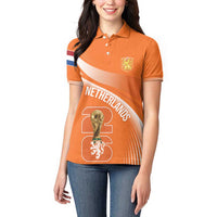 Netherlands Custom Orange Lions WC2026 Women Polo Shirt - Wonder Print Shop