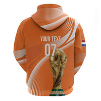 Netherlands Custom Orange Lions WC2026 Zip Hoodie - Wonder Print Shop
