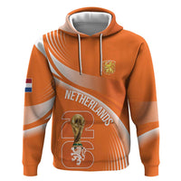 Netherlands Custom Orange Lions WC2026 Zip Hoodie - Wonder Print Shop