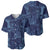 Yoruba Adire Eleko Patterns Baseball Jersey Indigo Vintage