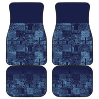 Yoruba Adire Eleko Patterns Car Mats Indigo Vintage
