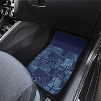 Yoruba Adire Eleko Patterns Car Mats Indigo Vintage
