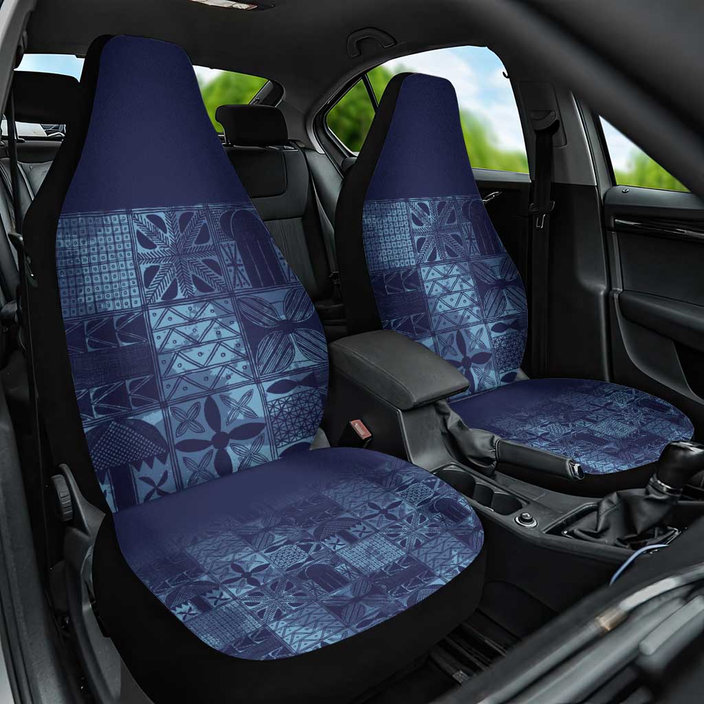 Yoruba Adire Eleko Patterns Car Seat Cover Indigo Vintage