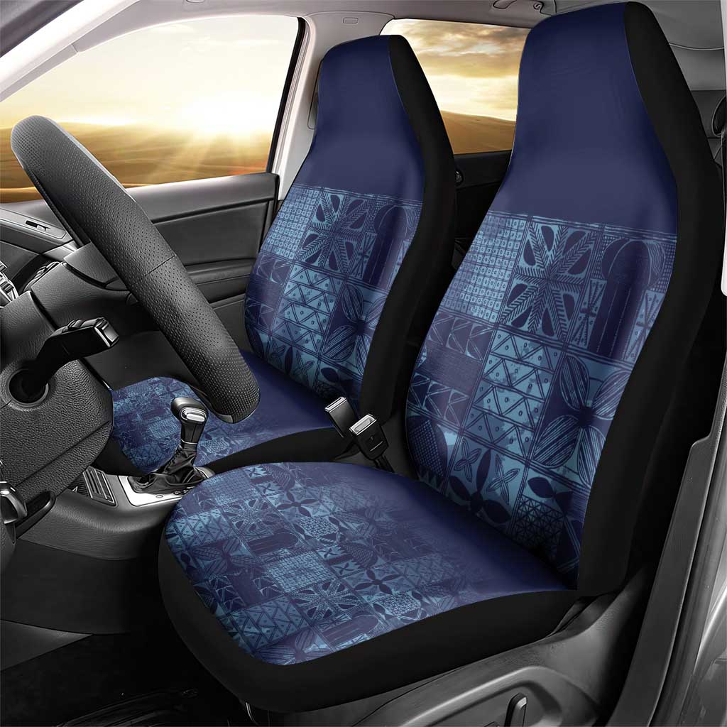 Yoruba Adire Eleko Patterns Car Seat Cover Indigo Vintage
