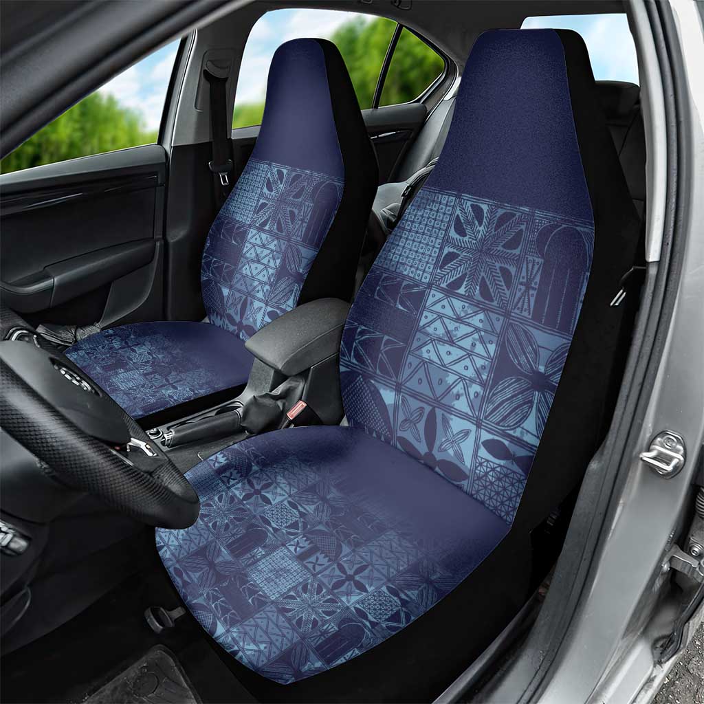 Yoruba Adire Eleko Patterns Car Seat Cover Indigo Vintage