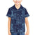 Yoruba Adire Eleko Patterns Family Matching Mermaid Dress and Hawaiian Shirt Indigo Vintage