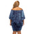 Yoruba Adire Eleko Patterns Family Matching Off Shoulder Short Dress and Hawaiian Shirt Indigo Vintage