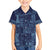 Yoruba Adire Eleko Patterns Family Matching Summer Maxi Dress and Hawaiian Shirt Indigo Vintage