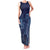 Yoruba Adire Eleko Patterns Family Matching Tank Maxi Dress and Hawaiian Shirt Indigo Vintage