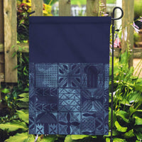 Yoruba Adire Eleko Patterns Garden Flag Indigo Vintage
