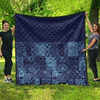 Yoruba Adire Eleko Patterns Quilt Indigo Vintage