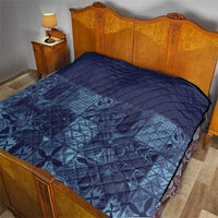 Yoruba Adire Eleko Patterns Quilt Indigo Vintage