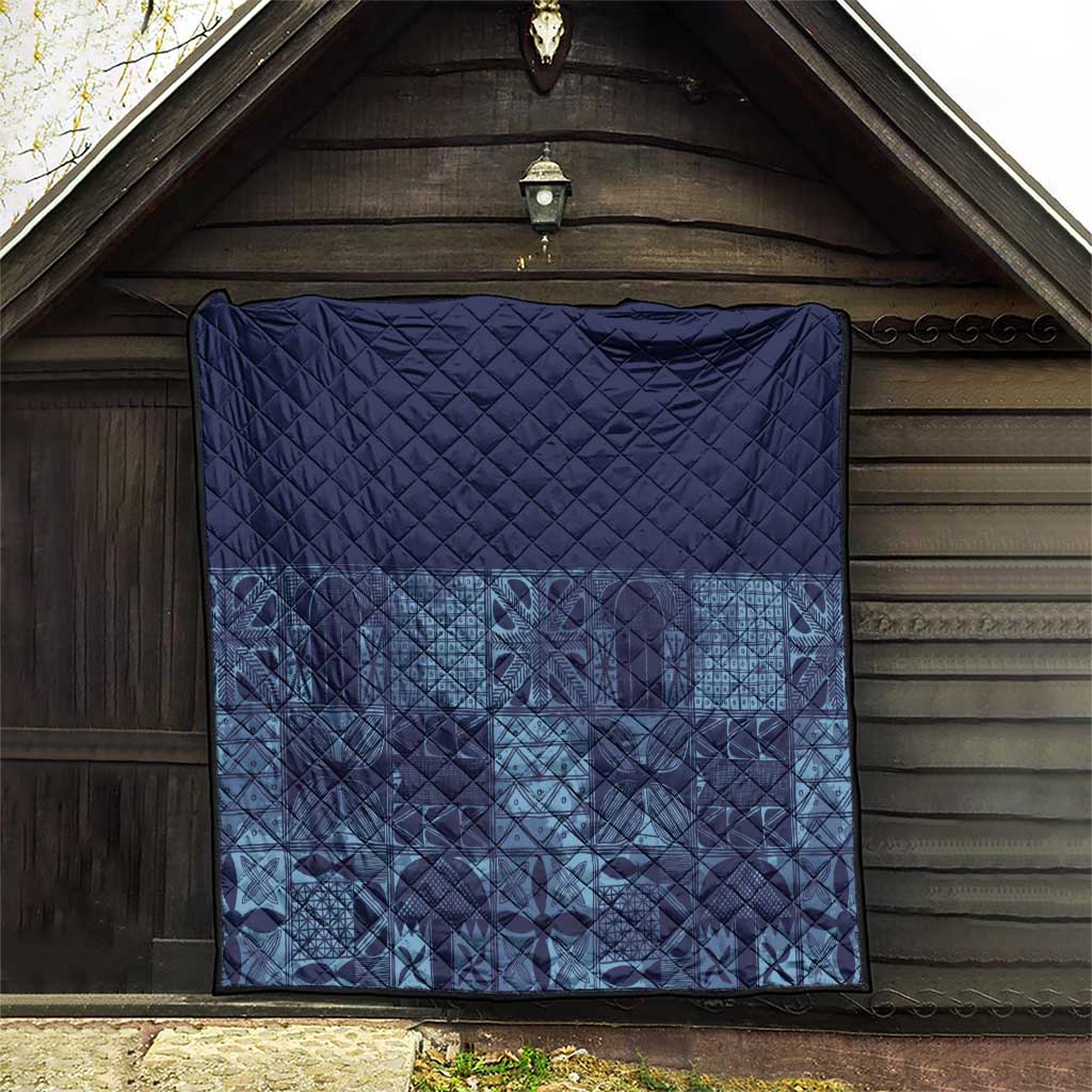 Yoruba Adire Eleko Patterns Quilt Indigo Vintage