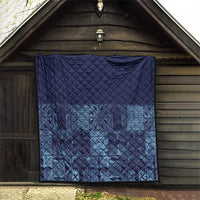 Yoruba Adire Eleko Patterns Quilt Indigo Vintage