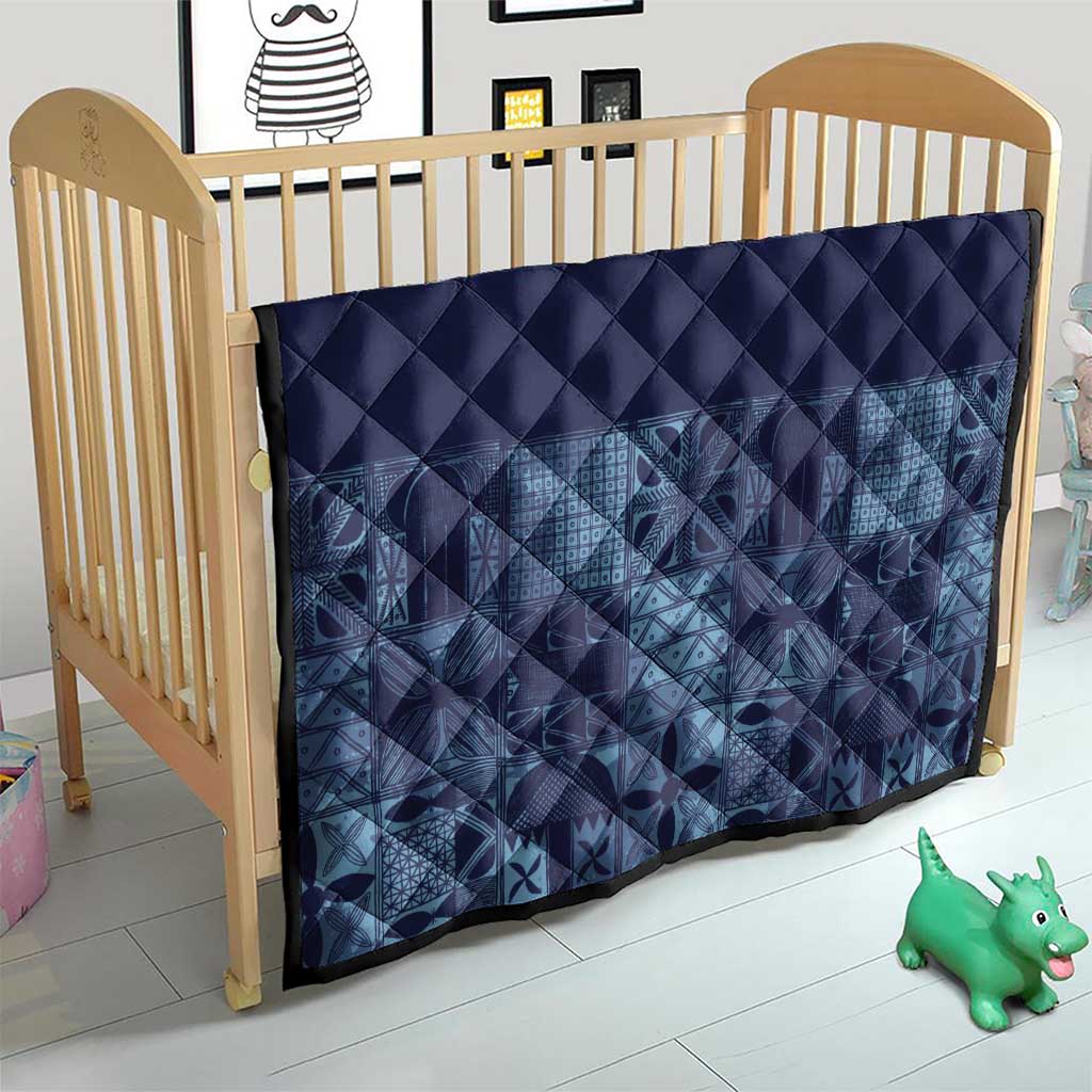 Yoruba Adire Eleko Patterns Quilt Indigo Vintage