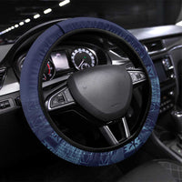 Yoruba Adire Eleko Patterns Steering Wheel Cover Indigo Vintage