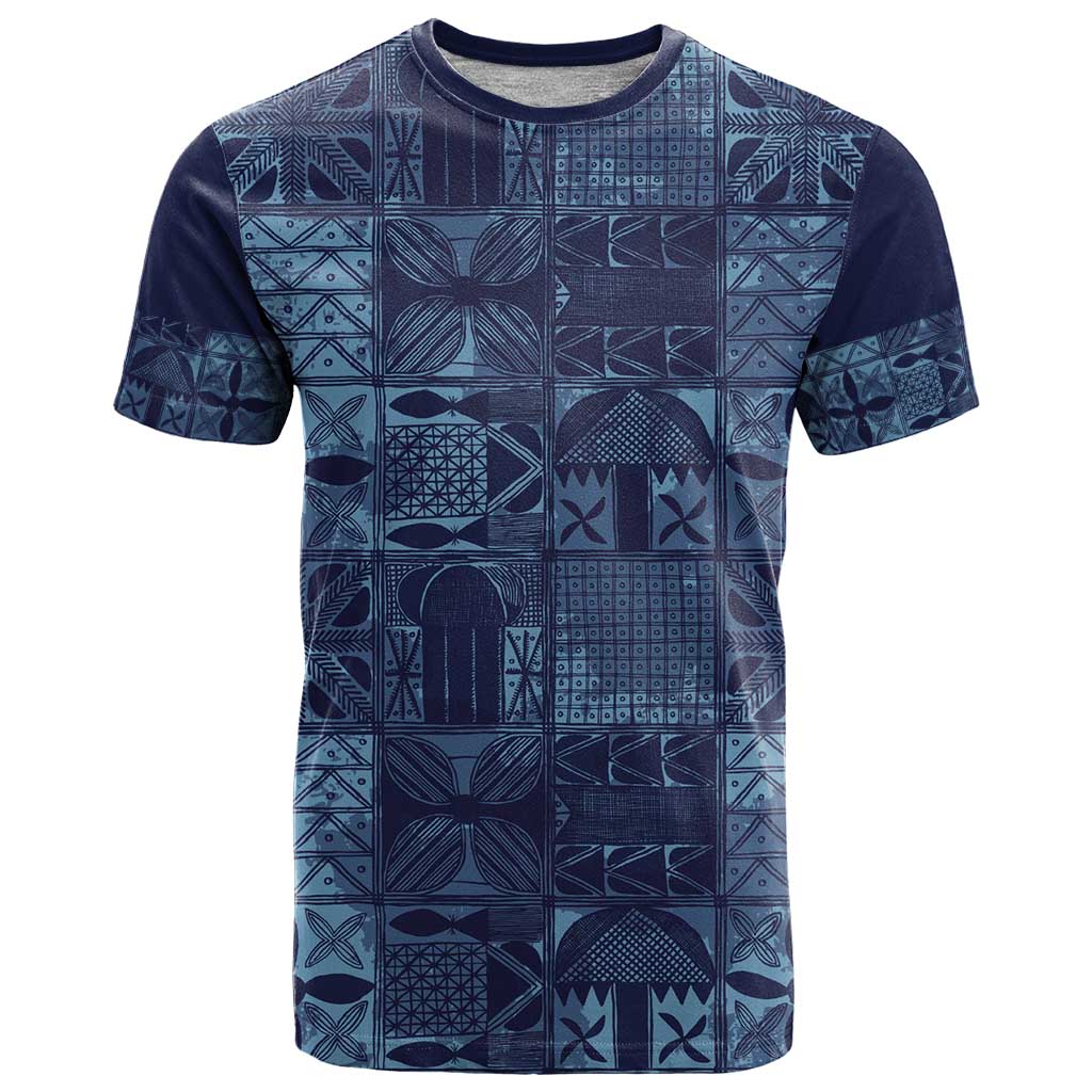 Yoruba Adire Eleko Patterns T Shirt Indigo Vintage
