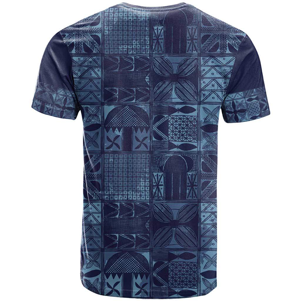 Yoruba Adire Eleko Patterns T Shirt Indigo Vintage