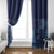 Yoruba Adire Eleko Patterns Window Curtain Indigo Vintage