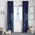 Yoruba Adire Eleko Patterns Window Curtain Indigo Vintage