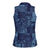 Yoruba Adire Eleko Patterns Women Sleeveless Polo Shirt Indigo Vintage
