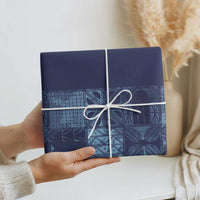 Yoruba Adire Eleko Patterns Wrapping Paper Indigo Vintage