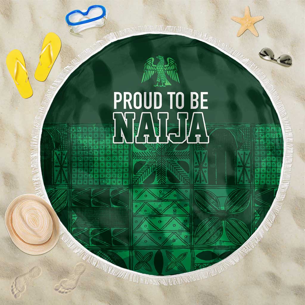 Nigeria Yoruba Adire Patterns Beach Blanket Proud To Be Naija