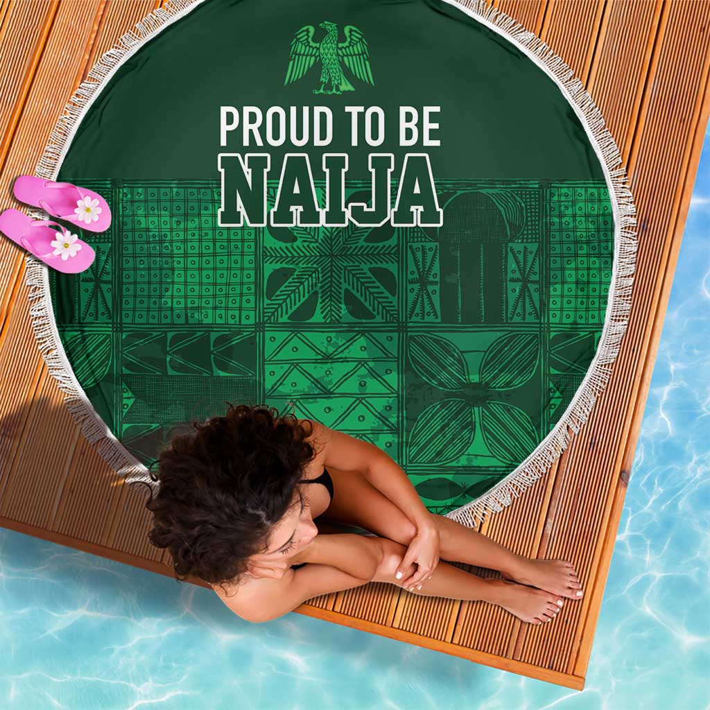 Nigeria Yoruba Adire Patterns Beach Blanket Proud To Be Naija