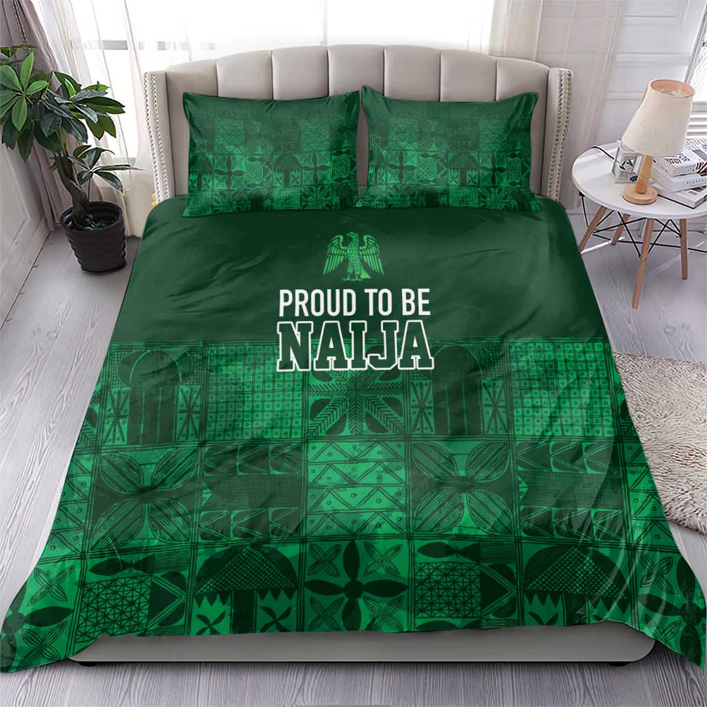 Nigeria Yoruba Adire Patterns Bedding Set Proud To Be Naija