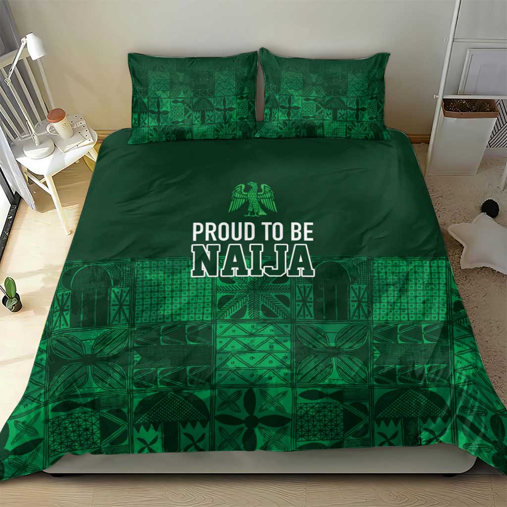 Nigeria Yoruba Adire Patterns Bedding Set Proud To Be Naija