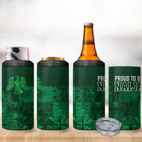 Nigeria Yoruba Adire Patterns 4 in 1 Can Cooler Tumbler Proud To Be Naija