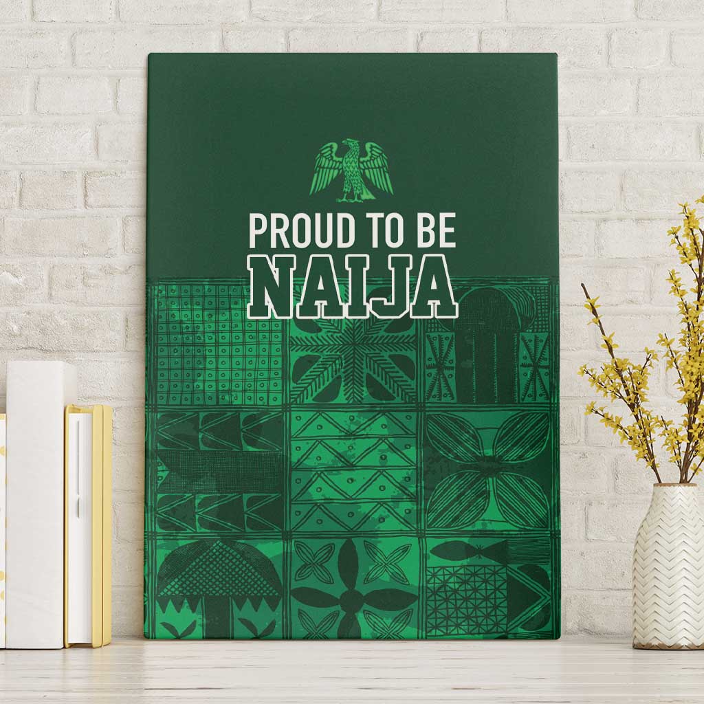 Nigeria Yoruba Adire Patterns Canvas Wall Art Proud To Be Naija