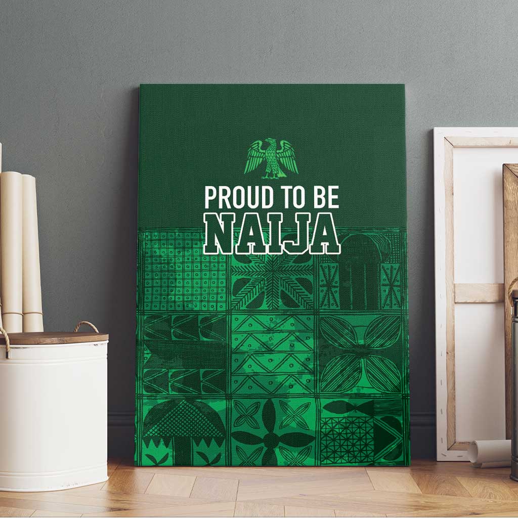 Nigeria Yoruba Adire Patterns Canvas Wall Art Proud To Be Naija