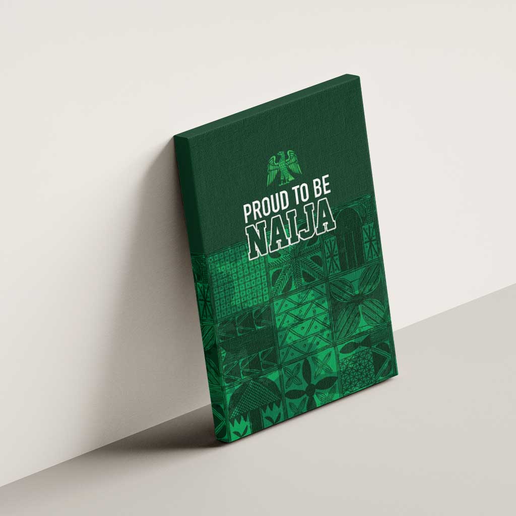 Nigeria Yoruba Adire Patterns Canvas Wall Art Proud To Be Naija