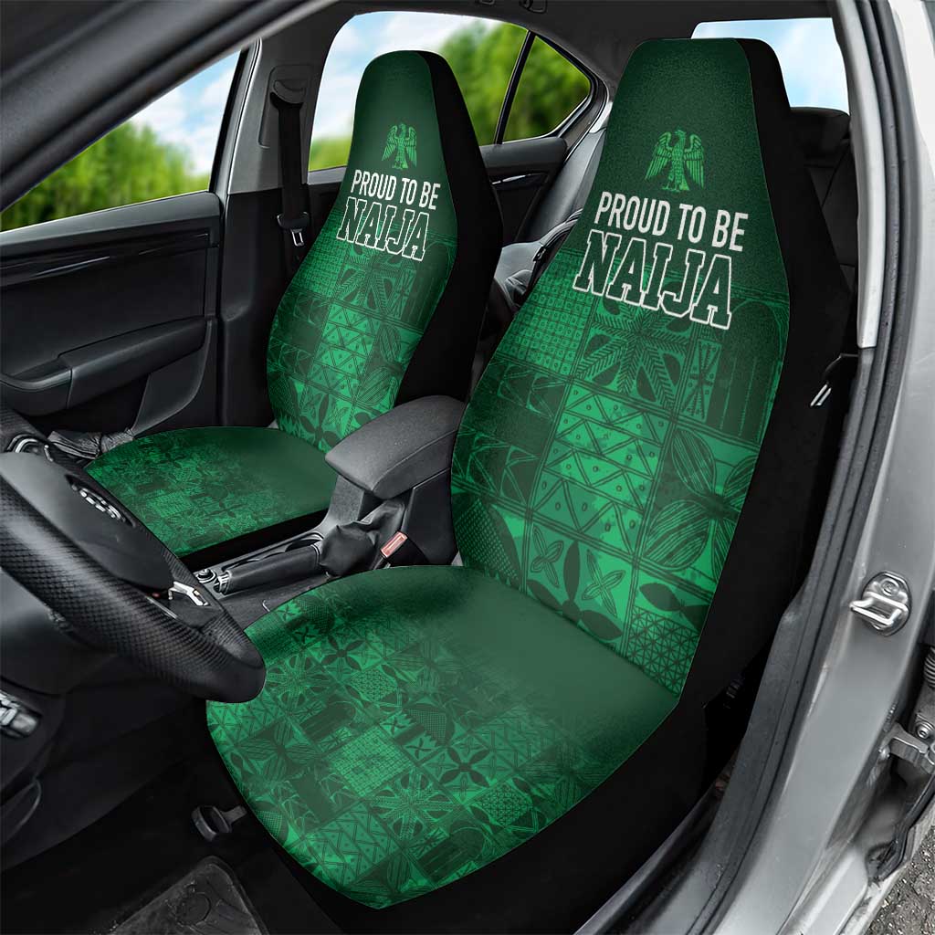 Nigeria Yoruba Adire Patterns Car Seat Cover Proud To Be Naija