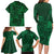 Nigeria Yoruba Adire Patterns Family Matching Long Sleeve Bodycon Dress and Hawaiian Shirt Proud To Be Naija