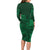 Nigeria Yoruba Adire Patterns Family Matching Long Sleeve Bodycon Dress and Hawaiian Shirt Proud To Be Naija
