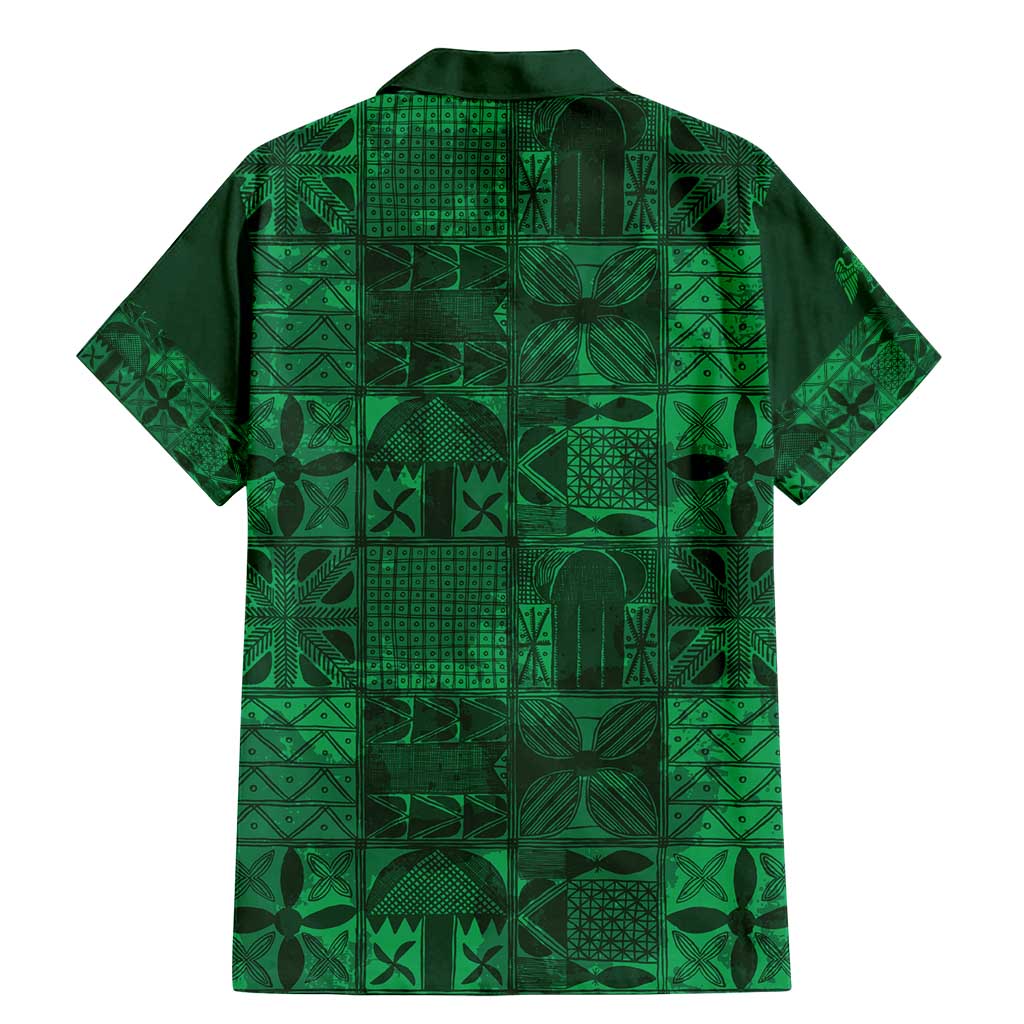 Nigeria Yoruba Adire Patterns Family Matching Mermaid Dress and Hawaiian Shirt Proud To Be Naija