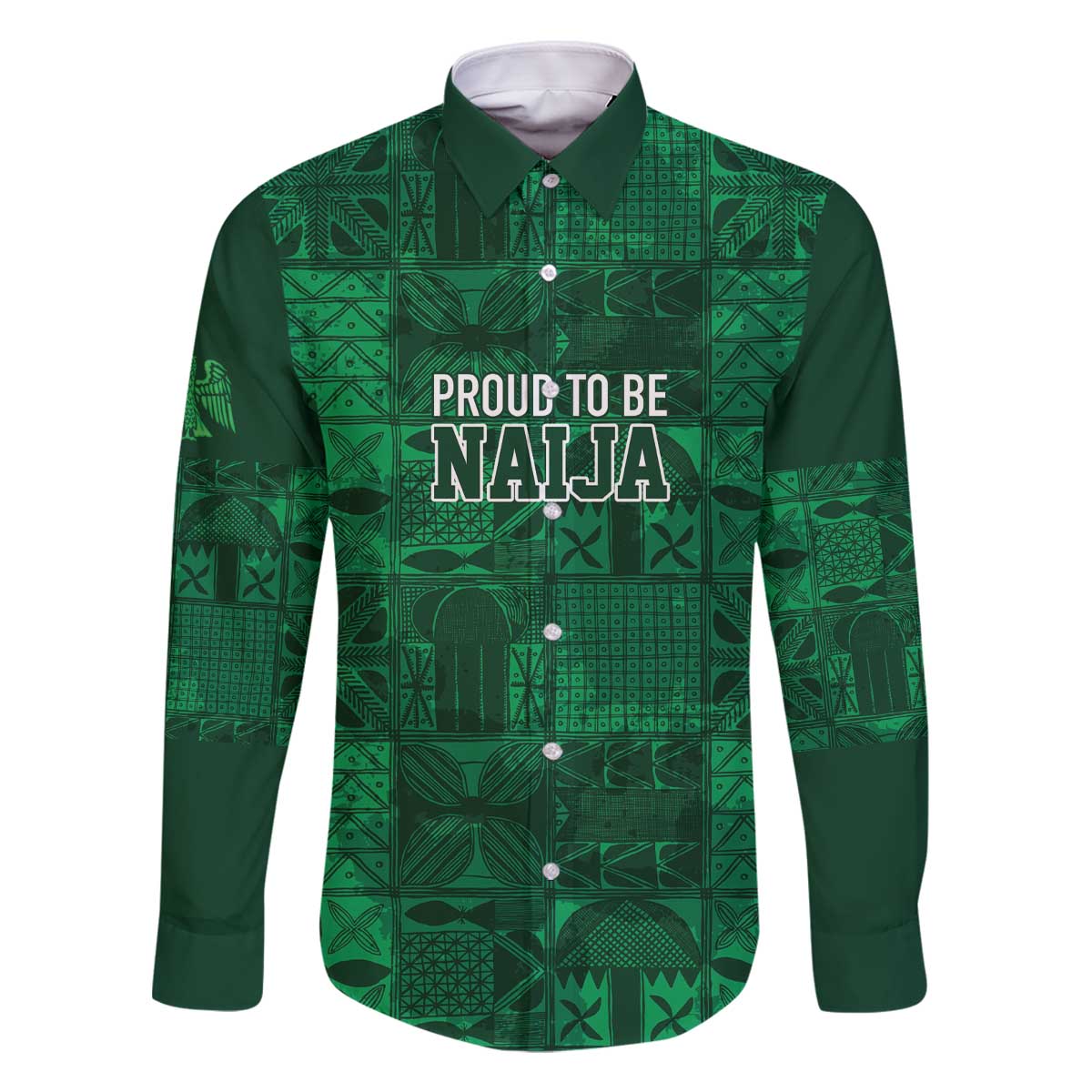 Nigeria Yoruba Adire Patterns Family Matching Off The Shoulder Long Sleeve Dress and Hawaiian Shirt Proud To Be Naija