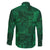 Nigeria Yoruba Adire Patterns Family Matching Off The Shoulder Long Sleeve Dress and Hawaiian Shirt Proud To Be Naija