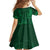 Nigeria Yoruba Adire Patterns Family Matching Off Shoulder Maxi Dress and Hawaiian Shirt Proud To Be Naija