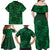 Nigeria Yoruba Adire Patterns Family Matching Off Shoulder Maxi Dress and Hawaiian Shirt Proud To Be Naija