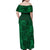 Nigeria Yoruba Adire Patterns Family Matching Off Shoulder Maxi Dress and Hawaiian Shirt Proud To Be Naija