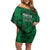 Nigeria Yoruba Adire Patterns Family Matching Off Shoulder Short Dress and Hawaiian Shirt Proud To Be Naija