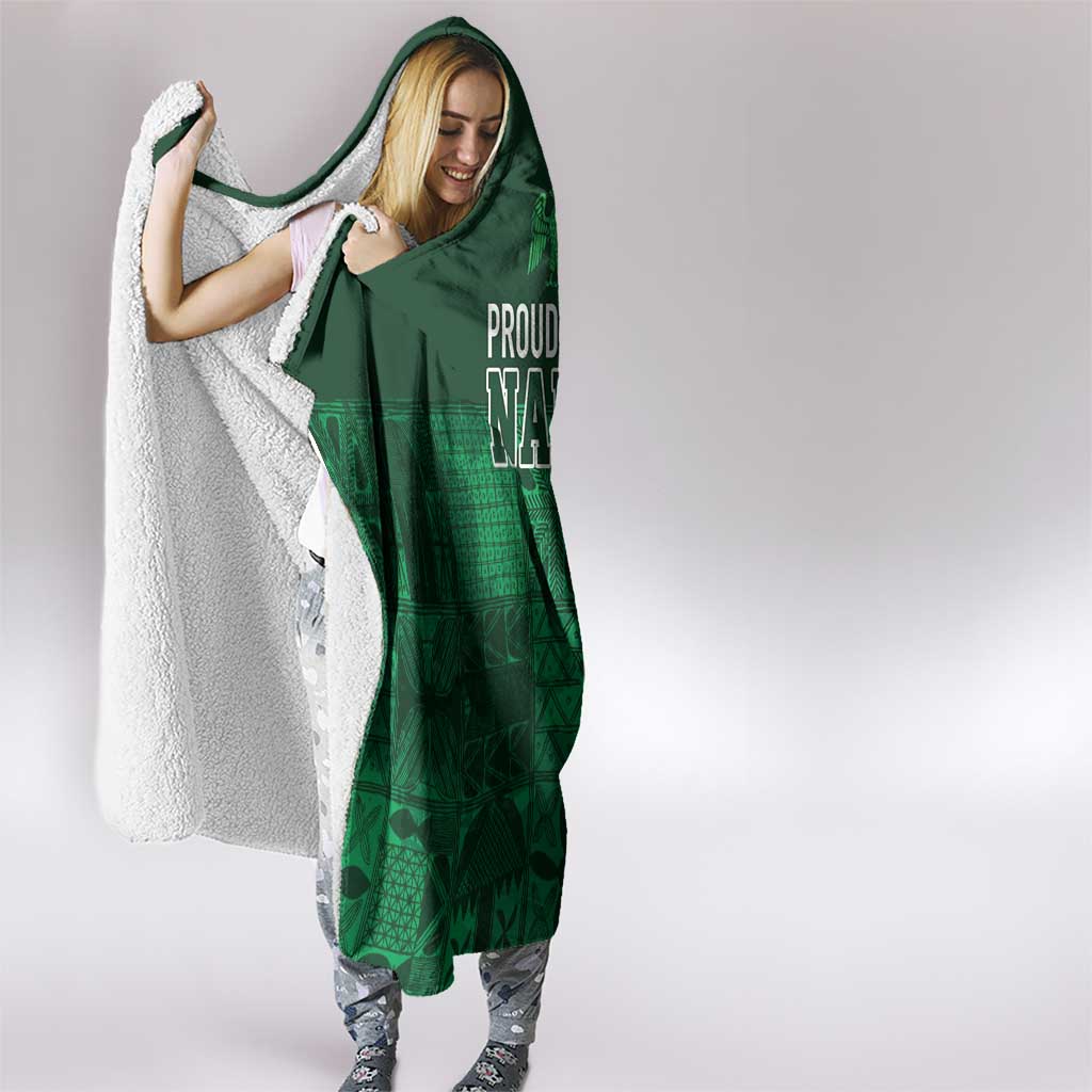 Nigeria Yoruba Adire Patterns Hooded Blanket Proud To Be Naija