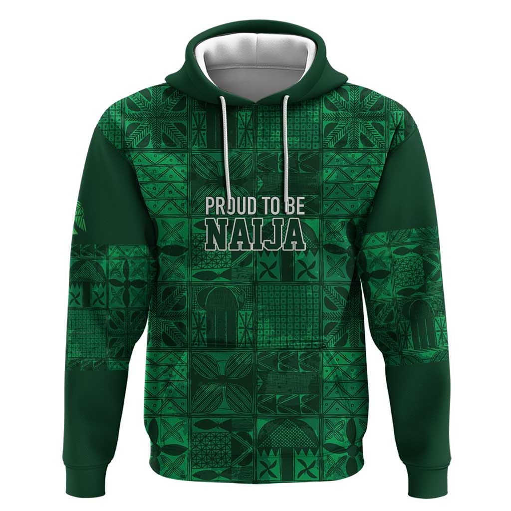 Nigeria Yoruba Adire Patterns Hoodie Proud To Be Naija