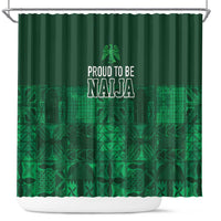 Nigeria Yoruba Adire Patterns Shower Curtain Proud To Be Naija