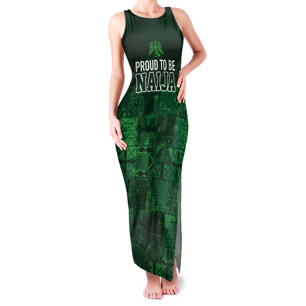 Nigeria Yoruba Adire Patterns Tank Maxi Dress Proud To Be Naija