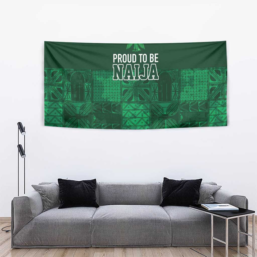 Nigeria Yoruba Adire Patterns Tapestry Proud To Be Naija
