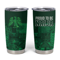 Nigeria Yoruba Adire Patterns Tumbler Cup Proud To Be Naija